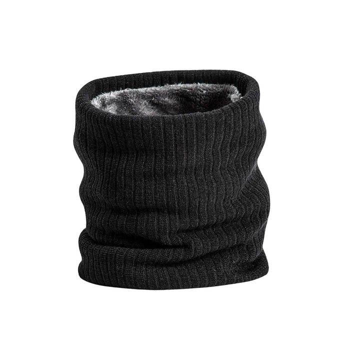 Winter Neck Warmer Gaiter Soft Neck Scarves for Running Cold Weather Cycling Black