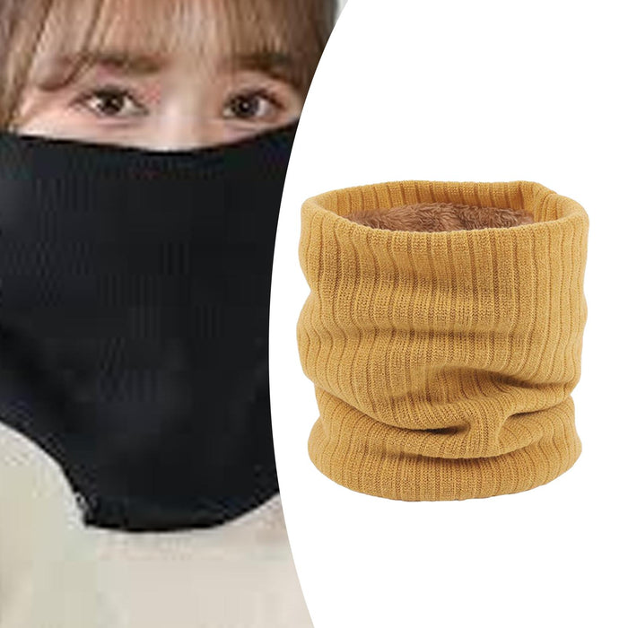 Winter Neck Warmer Gaiter Soft Neck Scarves for Running Cold Weather Cycling Khaki