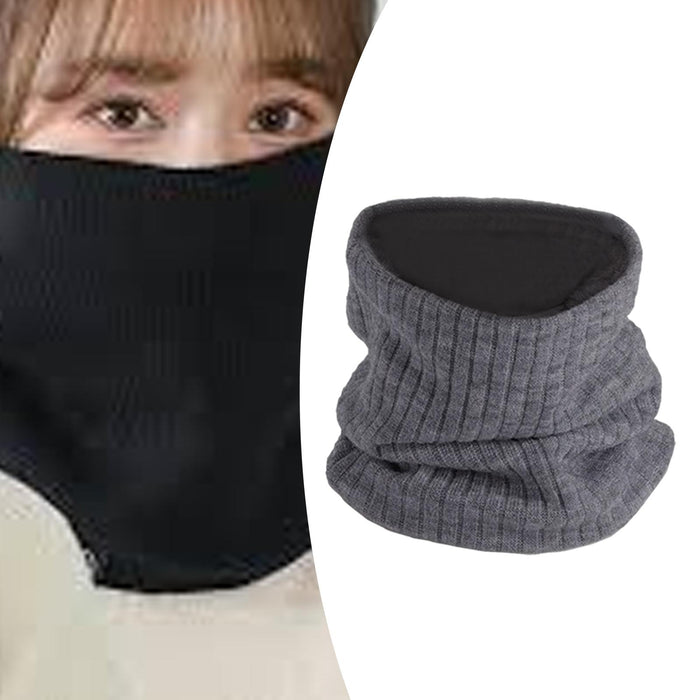 Winter Neck Warmer Gaiter Soft Neck Scarves for Running Cold Weather Cycling Dark Gray