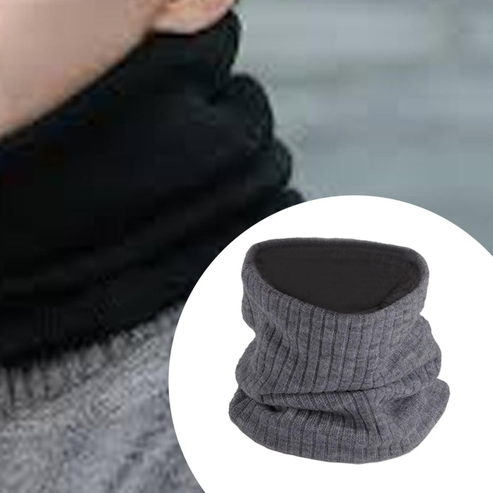 Winter Neck Warmer Gaiter Soft Neck Scarves for Running Cold Weather Cycling Dark Gray