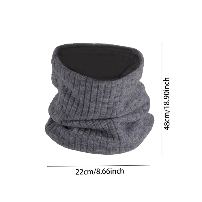 Winter Neck Warmer Gaiter Soft Neck Scarves for Running Cold Weather Cycling Dark Gray