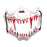 Halloween Mask Animal Skeleton Scary Mask for Night Club Carnival for Adults White