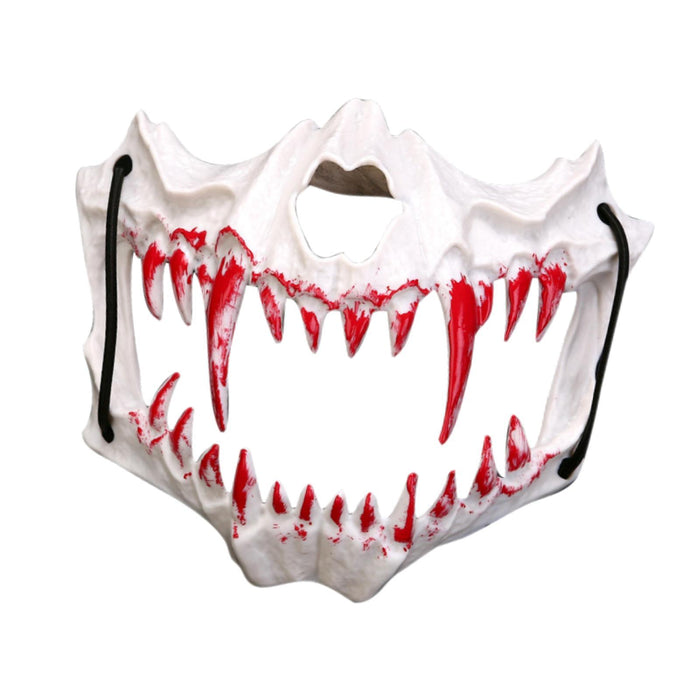 Halloween Mask Animal Skeleton Scary Mask for Night Club Carnival for Adults White