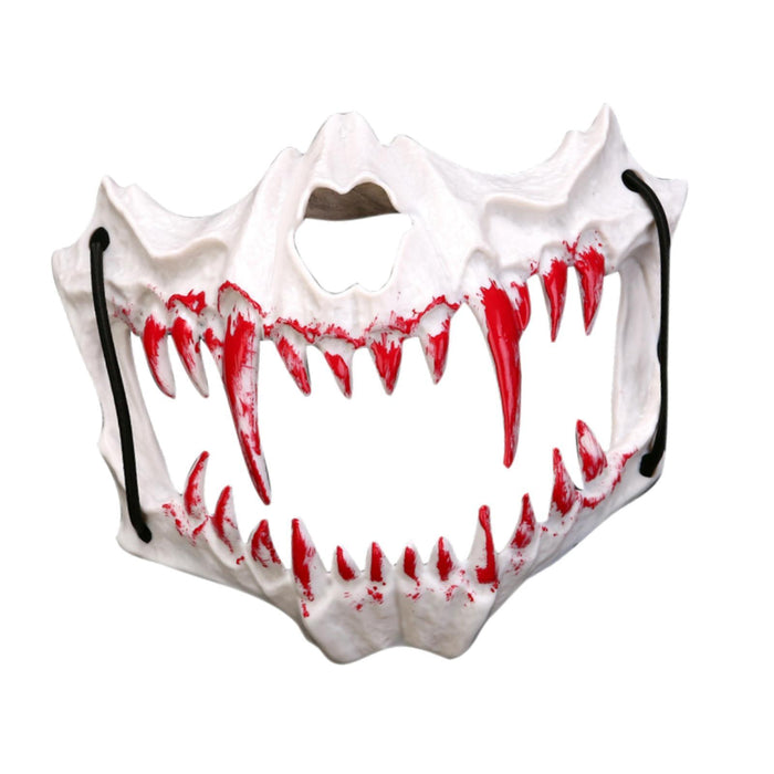 Halloween Mask Animal Skeleton Scary Mask for Night Club Carnival for Adults White