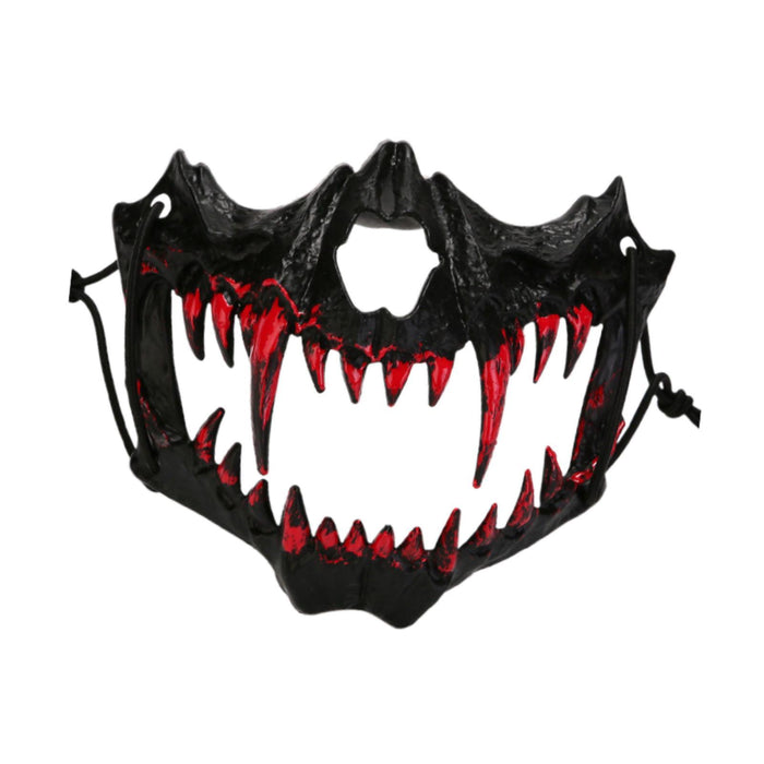 Halloween Mask Animal Skeleton Scary Mask for Night Club Carnival for Adults Black