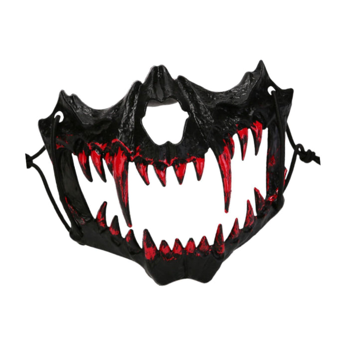 Halloween Mask Animal Skeleton Scary Mask for Night Club Carnival for Adults Black