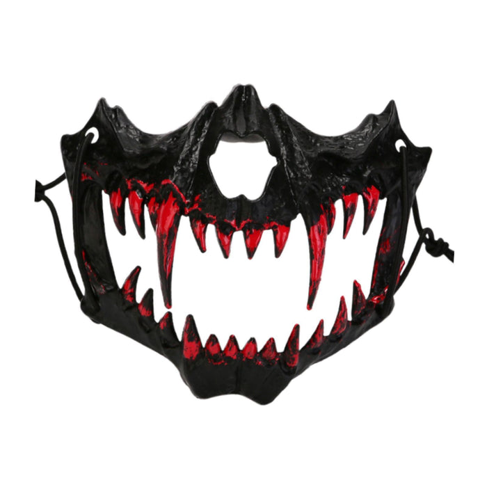 Halloween Mask Animal Skeleton Scary Mask for Night Club Carnival for Adults Black