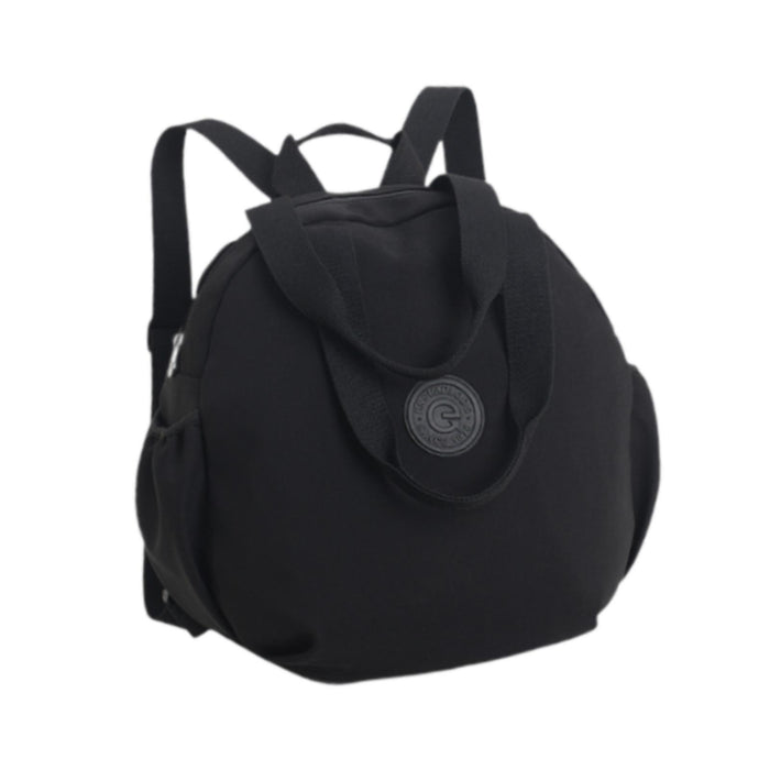 Multifunctional Backpack Trendy Travel Daypack for Holidays Commuting Hiking Solid Black 46x35x12