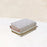 Small Wallet PU Leather Zipper Closure Heart Embroidered Trifold Card Wallet Beige