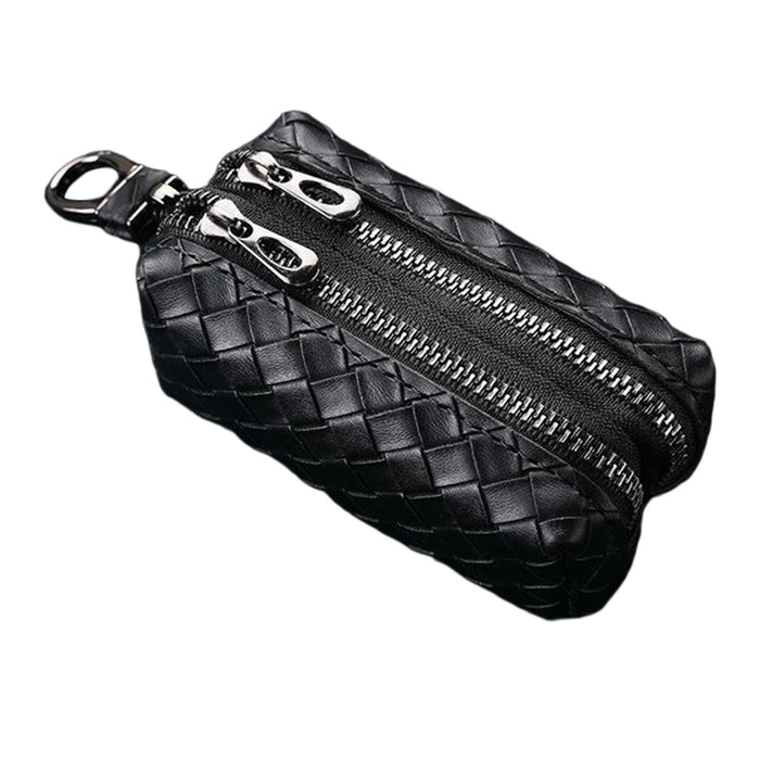 Small Purse Wallet Car Key Fob Case Versatile for Birthday Gift Street Trips Black