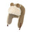 Women Trapper Hat Fashion Lightweight Plush Hat for Outdoor Biking Festivals Khaki