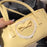 Shoulder Bag for Women Chic Tote Top Handle Bag with Zipper Closure Hobo Bag Yellow