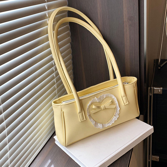 Shoulder Bag for Women Chic Tote Top Handle Bag with Zipper Closure Hobo Bag Yellow