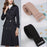 Women Trench Coat Belt Decor Overcoat Waist Belt for Jacket Dating Outerwear Blue