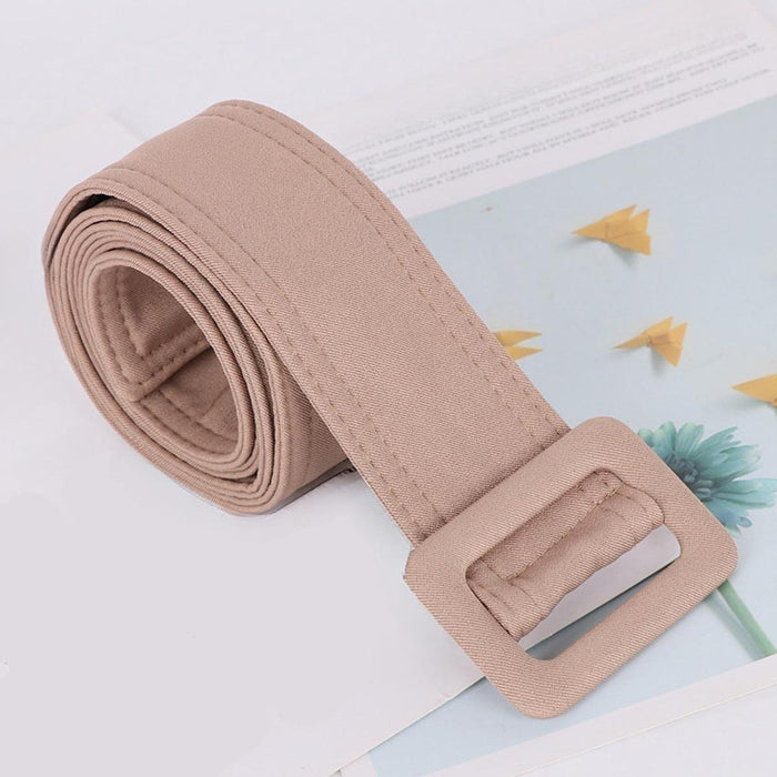 Women Trench Coat Belt Decor Overcoat Waist Belt for Jacket Dating Outerwear Khaki