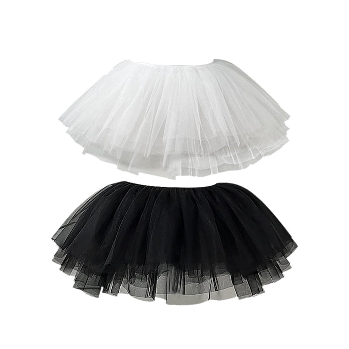 Womens Tulle Petticoat Hoopless Petticoat for Ballet Dance Bridal Dress Gown 50cm to 100cm White