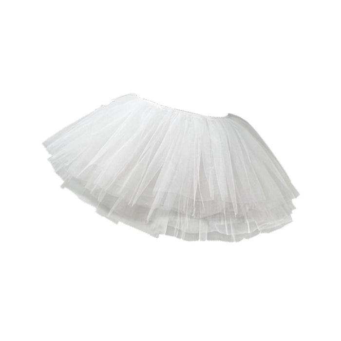 Womens Tulle Petticoat Hoopless Petticoat for Ballet Dance Bridal Dress Gown 50cm to 100cm White