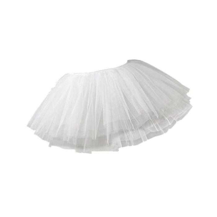 Womens Tulle Petticoat Hoopless Petticoat for Ballet Dance Bridal Dress Gown 50cm to 100cm White