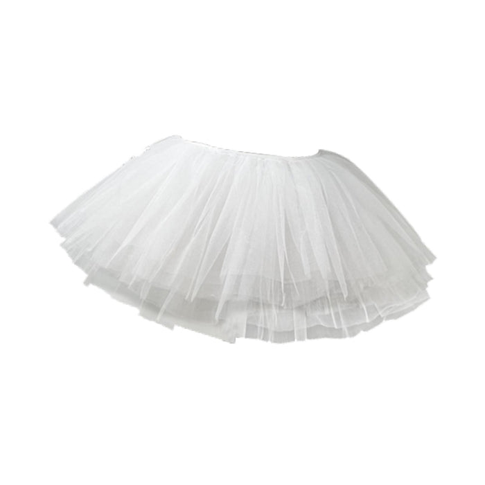 Womens Tulle Petticoat Hoopless Petticoat for Ballet Dance Bridal Dress Gown 50cm to 100cm White