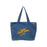 Women Tote Bag Trendy Portable Shoulder Bag for Beach Holidays Birthday Gift Blue