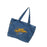 Women Tote Bag Trendy Portable Shoulder Bag for Beach Holidays Birthday Gift Blue