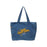 Women Tote Bag Trendy Portable Shoulder Bag for Beach Holidays Birthday Gift Blue