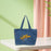 Women Tote Bag Trendy Portable Shoulder Bag for Beach Holidays Birthday Gift Blue