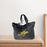 Women Tote Bag Trendy Portable Shoulder Bag for Beach Holidays Birthday Gift Black