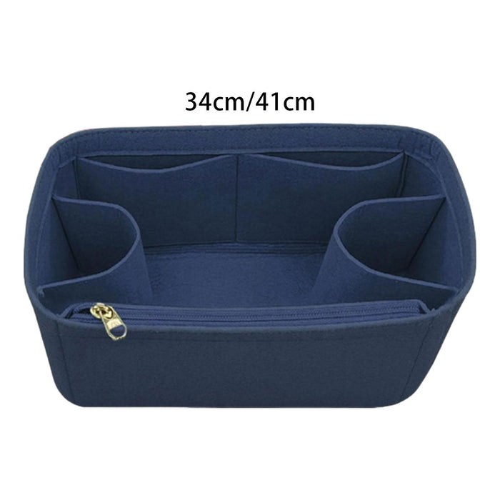 Purse Organizer Insert Shaper Felt Bag Organizer for Luggage Backpack Duffel 34cmx13cmx22cm