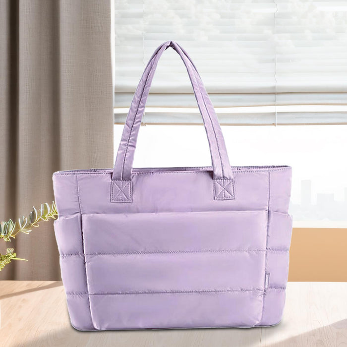 Women Tote Bag with Zipper Fashion Shoulder Bag for Shopping Dating Holidays