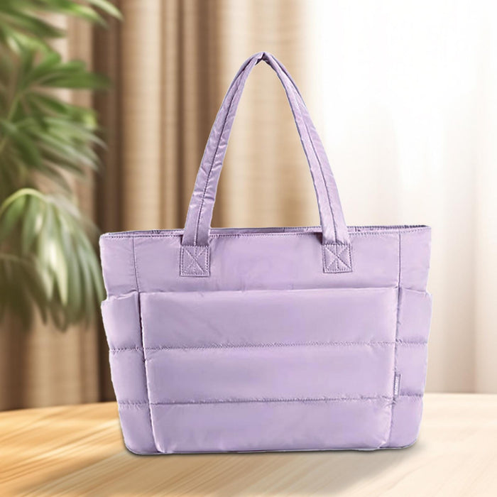 Women Tote Bag with Zipper Fashion Shoulder Bag for Shopping Dating Holidays