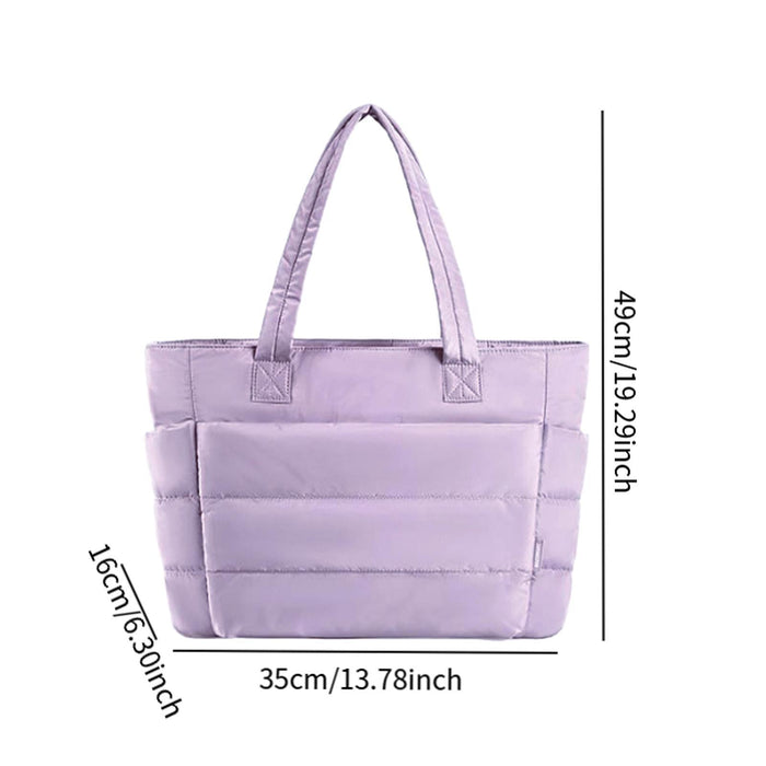 Women Tote Bag with Zipper Fashion Shoulder Bag for Shopping Dating Holidays