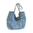 Womens Shoulder Bag Portable Elegant Denim Handbag for Outdoor Work Vacation