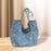 Womens Shoulder Bag Portable Elegant Denim Handbag for Outdoor Work Vacation