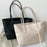 Women Tote Bag PU Leather Shoulder Bag Lady Lightweight Travel High Capacity