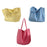 Canvas Tote Bag for Women Large Pouch Shopping Bag for Work Outdoor Shopping Yellow