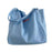 Canvas Tote Bag for Women Large Pouch Shopping Bag for Work Outdoor Shopping Blue