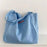 Canvas Tote Bag for Women Large Pouch Shopping Bag for Work Outdoor Shopping Blue