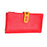 Womens Wallet Ladies Billfold Trendy Long Clutch for Commuting Dating Travel Red