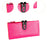 Womens Wallet Ladies Billfold Trendy Long Clutch for Commuting Dating Travel Rose