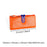 Womens Wallet Ladies Billfold Trendy Long Clutch for Commuting Dating Travel Orange