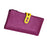 Womens Wallet Ladies Billfold Trendy Long Clutch for Commuting Dating Travel Purple