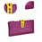 Womens Wallet Ladies Billfold Trendy Long Clutch for Commuting Dating Travel Purple