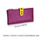 Womens Wallet Ladies Billfold Trendy Long Clutch for Commuting Dating Travel Purple