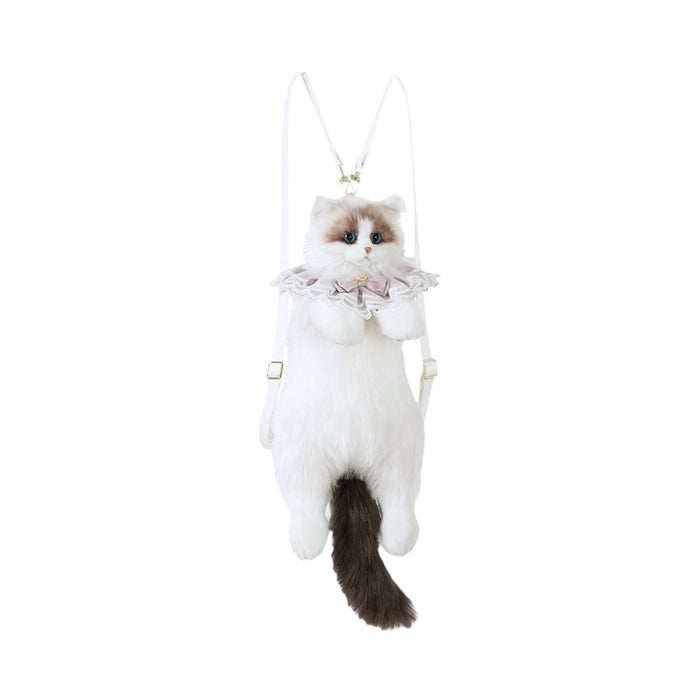 Cat Shaped Backpack Travel Stuffed Animal Backpack for Shopping Party Street Style A