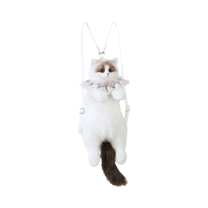 Cat Shaped Backpack Travel Stuffed Animal Backpack for Shopping Party Street Style A