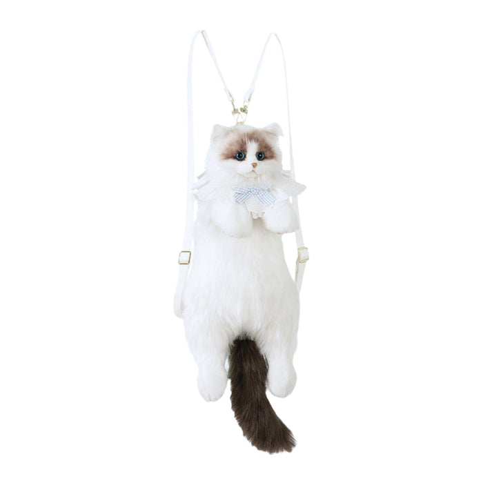 Cat Shaped Backpack Travel Stuffed Animal Backpack for Shopping Party Street Style C