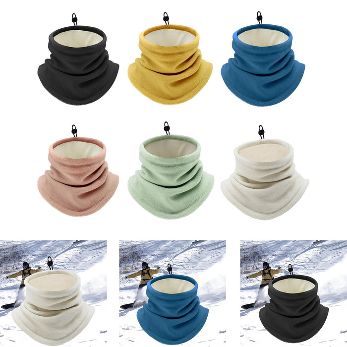 Winter Neck Warmer Gaiter Soft Gifts for Running Snowboarding Outdoor Sports Black