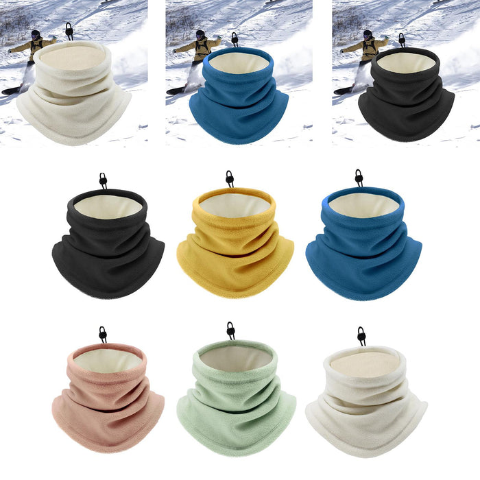 Winter Neck Warmer Gaiter Soft Gifts for Running Snowboarding Outdoor Sports Black