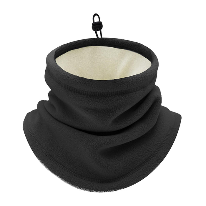 Winter Neck Warmer Gaiter Soft Gifts for Running Snowboarding Outdoor Sports Black